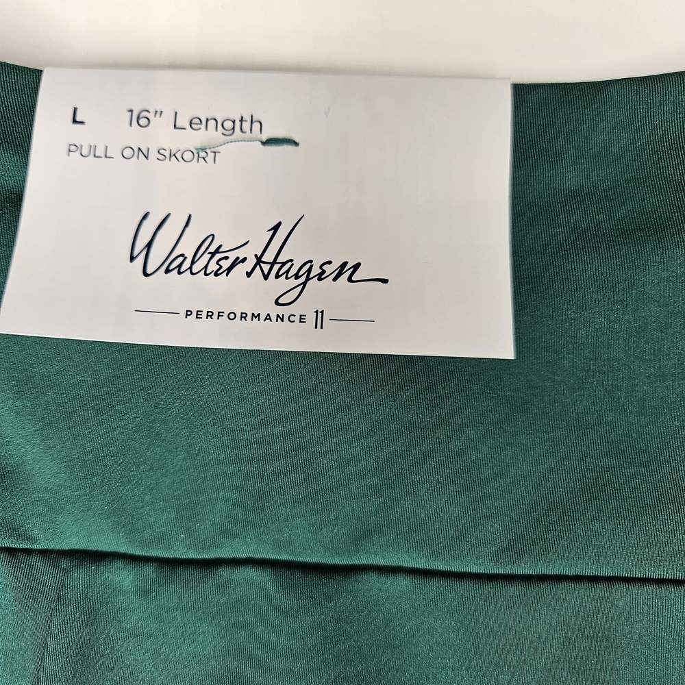 NWT Walter Hagen Performance 11 Knit Skort Green Size L - Picture 11 of 13
